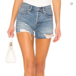 Free People Sofia Shorts, Waves, Blue, 27